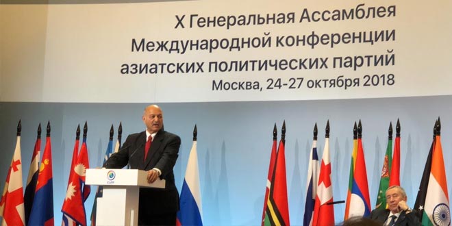 Mushahid tells Asian leaders Conf in Moscow: Pakistan suffered & sacrifices most in anti-terror fight, CPEC key to Asian connectivity